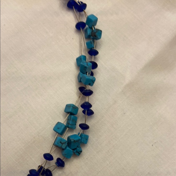 Blue Beaded Necklace - Picture 6 of 11